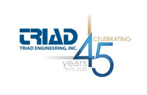 Triad Engineering, Inc. 45th Anniversary Logo